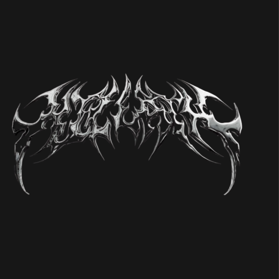 For Men’s Chrome Thorn Crest Oversized Tee – Metallic Front Graphic