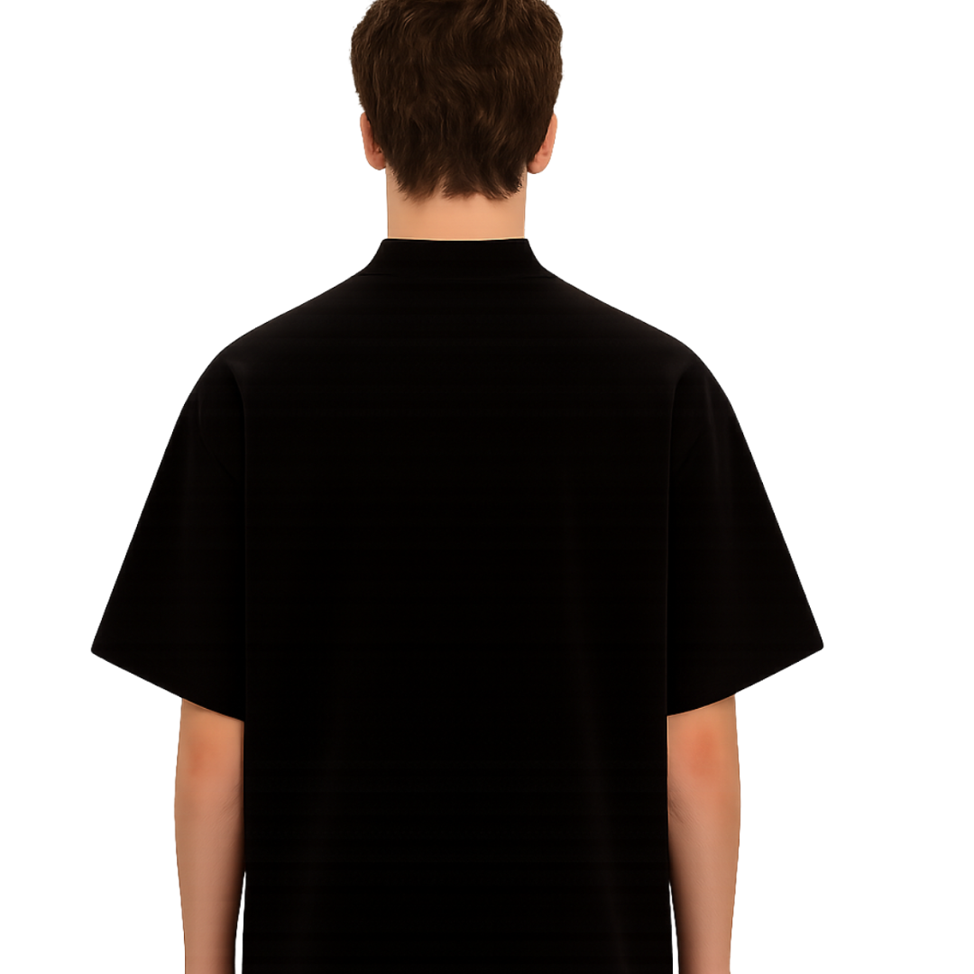 Men’s Oversized Graphic Tee – Abyss Thorn | Cream/White/Black/Grey