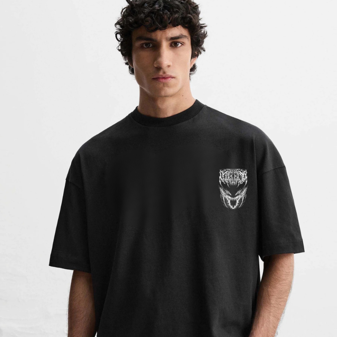 Men’s Oversized T-Shirt – VoidMaw Scream Front Graphic