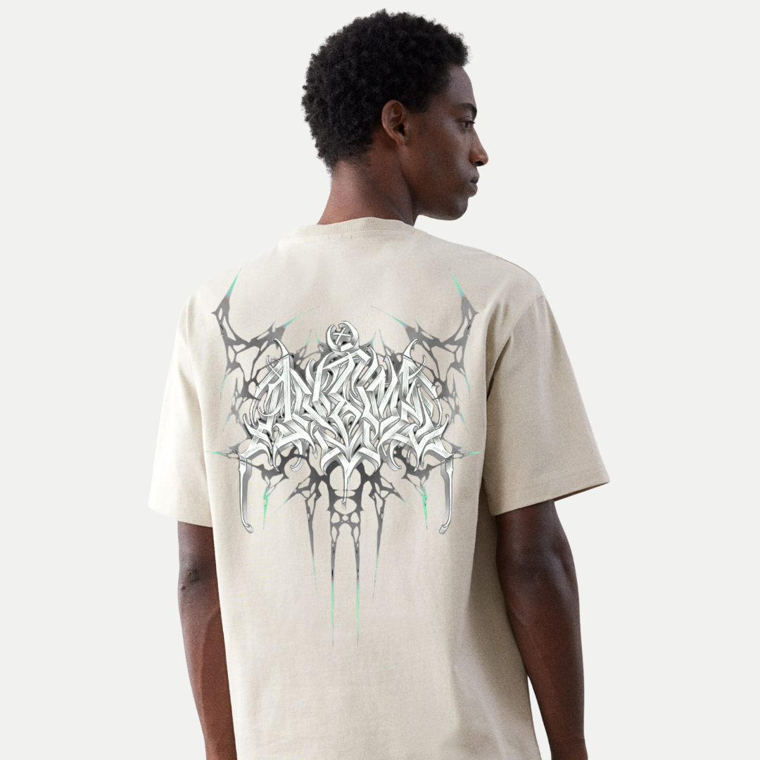 Mens-Oversized-Aether-Sigil-Metallic-Graphic-Tee