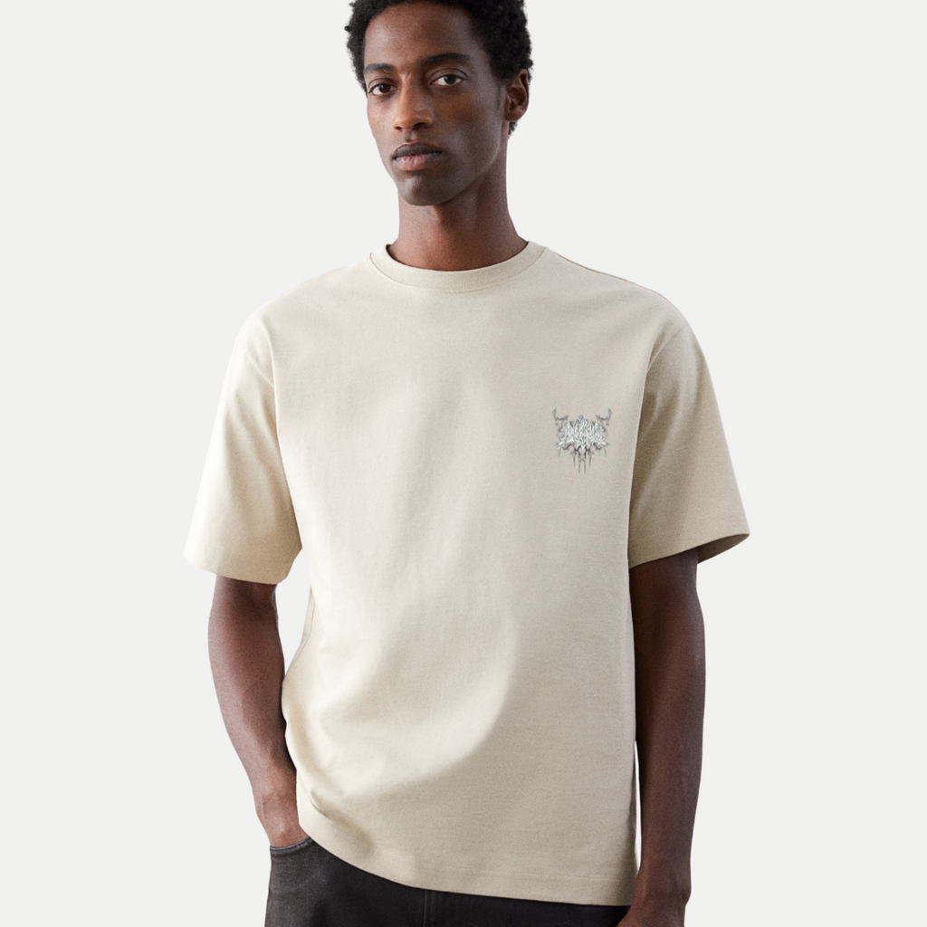 Mens-Oversized-Aether-Sigil-Metallic-Graphic-Tee