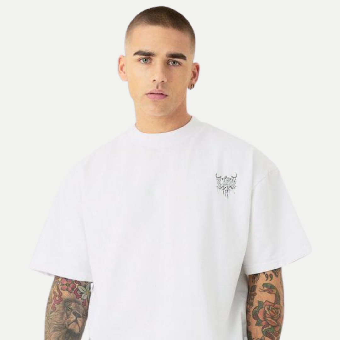Mens-Oversized-Aether-Sigil-Metallic-Graphic-Tee